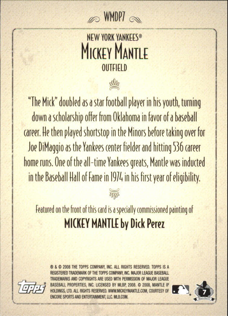 Mickey Mantle artwork by Dick Perez featured - Sports Collectors