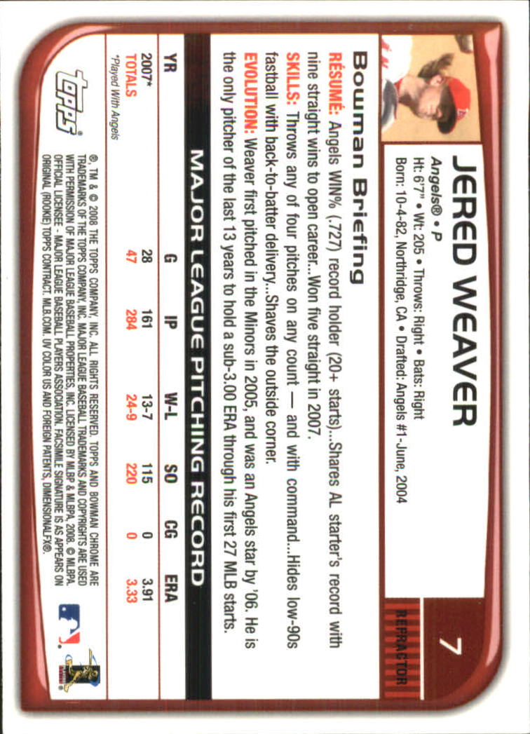 B1057- 2008 Bowman Chrome Refractors BB #s 1-220 -You Pick- 15+ FREE US SHIP - Picture 13 of 329