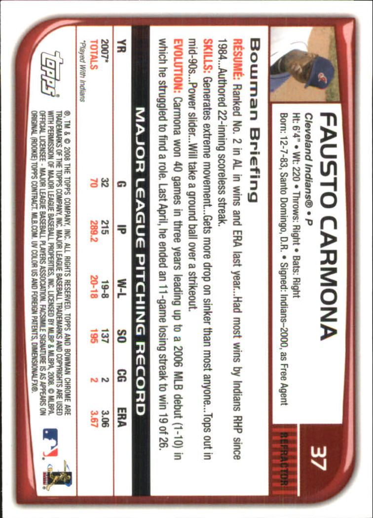 B1057- 2008 Bowman Chrome Refractors BB #s 1-220 -You Pick- 15+ FREE US SHIP - Picture 57 of 329