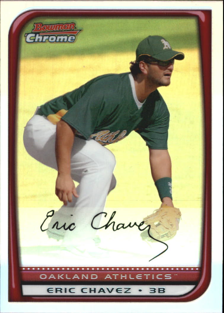 2008 Bowman Chrome Refractors #54 Eric Chavez