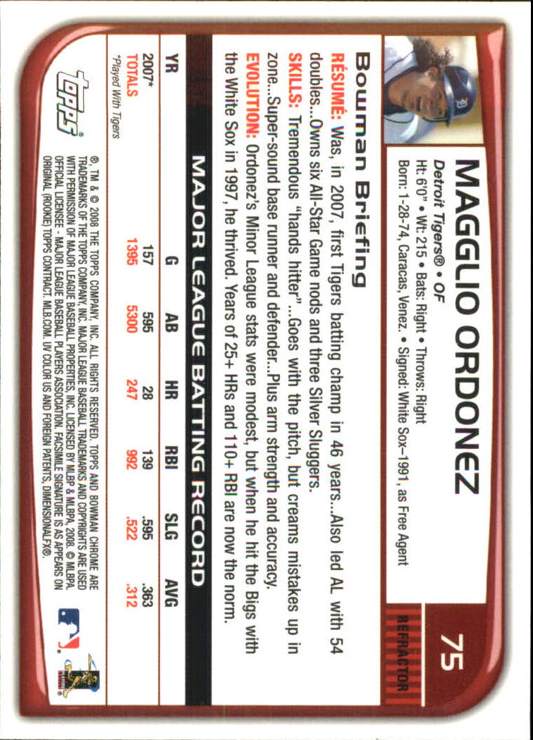 B1057- 2008 Bowman Chrome Refractors BB #s 1-220 -You Pick- 15+ FREE US SHIP - Picture 113 of 329