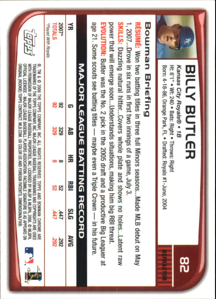 B1057- 2008 Bowman Chrome Refractors BB #s 1-220 -You Pick- 15+ FREE US SHIP - Picture 119 of 329