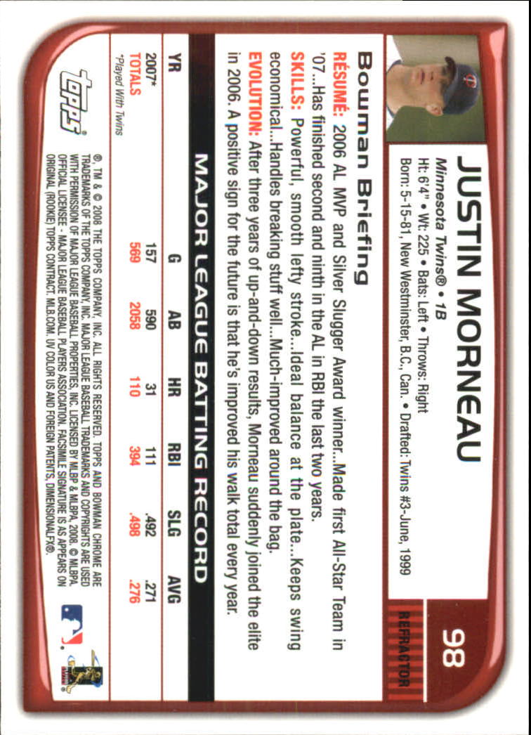 B1057- 2008 Bowman Chrome Refractors BB #s 1-220 -You Pick- 15+ FREE US SHIP - Picture 141 of 329