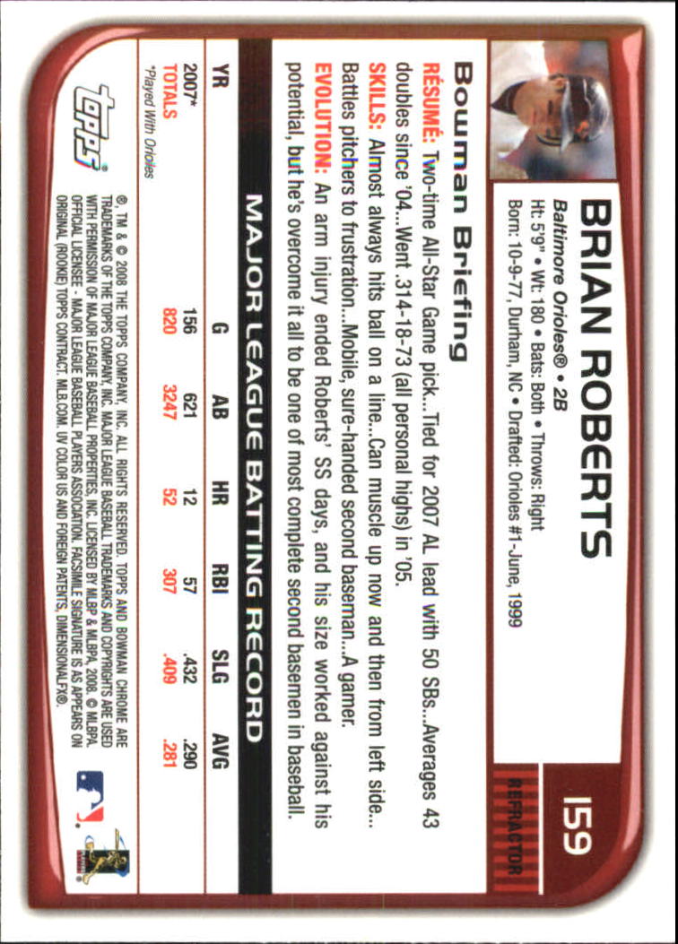 B1057- 2008 Bowman Chrome Refractors BB #s 1-220 -You Pick- 15+ FREE US SHIP - Picture 237 of 329