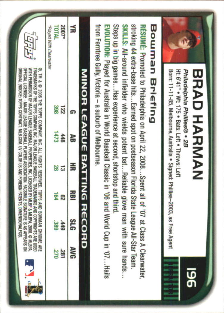 B1057- 2008 Bowman Chrome Refractors BB #s 1-220 -You Pick- 15+ FREE US SHIP - Picture 285 of 329