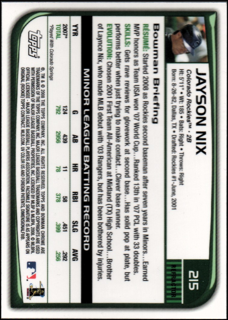 B1057- 2008 Bowman Chrome Refractors BB #s 1-220 -You Pick- 15+ FREE US SHIP - Picture 323 of 329