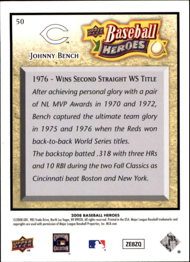2008 Upper Deck Baseball Heroes 1-200 You Pick Complete A Set - Bild 81 von 349