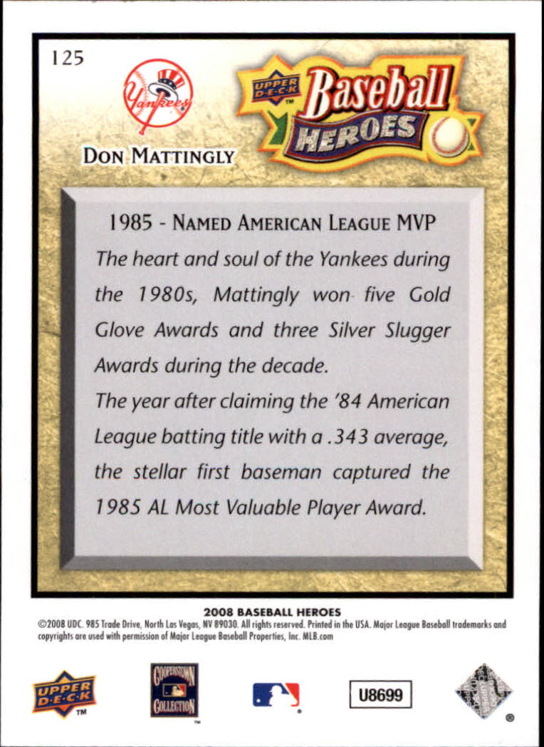 2008 Upper Deck Baseball Heroes 1-200 You Pick Complete A Set - Bild 219 von 349