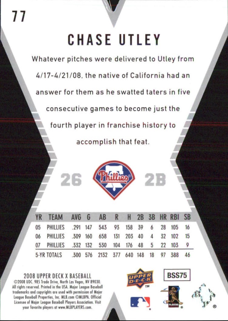 A8226- 2008 Upper Deck X BB Card #s 1-100 +Inserts -You Pick- 15+ FREE US SHIP - Picture 249 of 405
