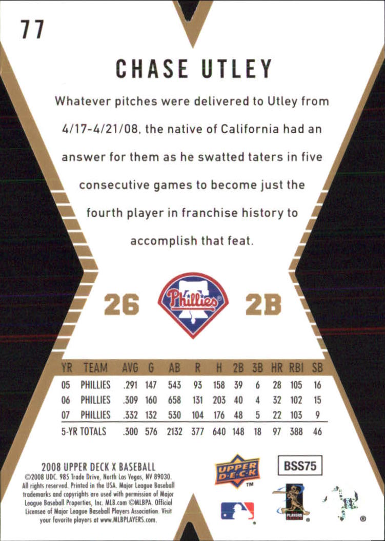 A8226- 2008 Upper Deck X BB Card #s 1-100 +Inserts -You Pick- 15+ FREE US SHIP - Picture 281 of 405