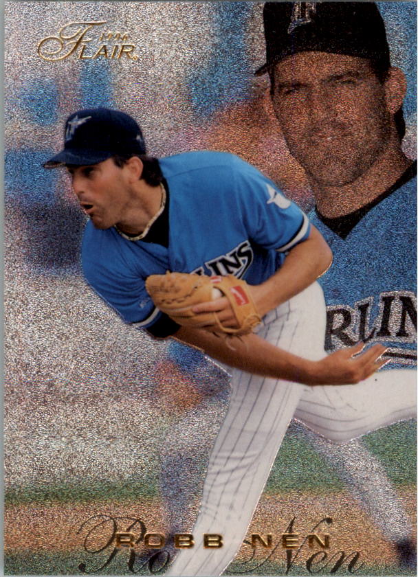 1996 Fleer Tiffany Florida Marlins Baseball Card #390 Robb Nen