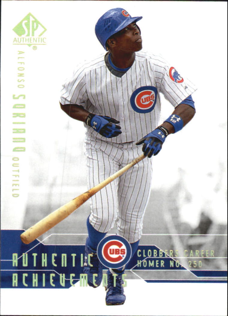 2008 SP Authentic Authentic Achievements #AA15 Alfonso Soriano