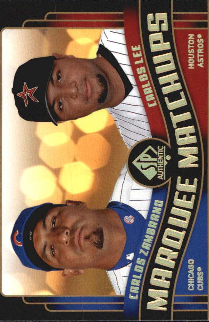 2008 SP Authentic Marquee Matchups #MM13 Carlos Zambrano/Carlos Lee