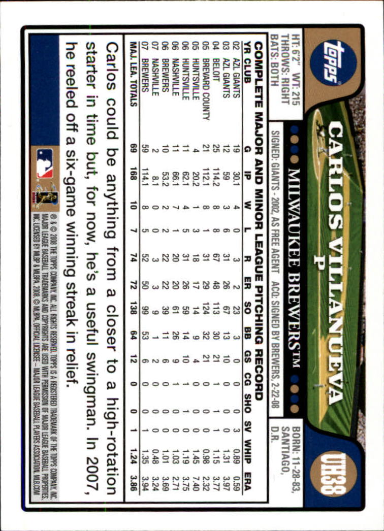 2008 Topps Update Baseball Card Pick (Base) 1-100