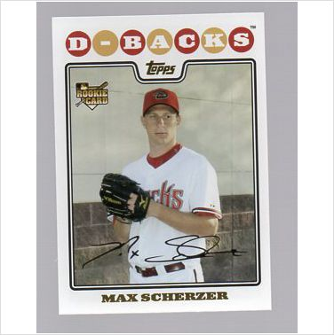 2008 Topps Update #UH280 Max Scherzer RC