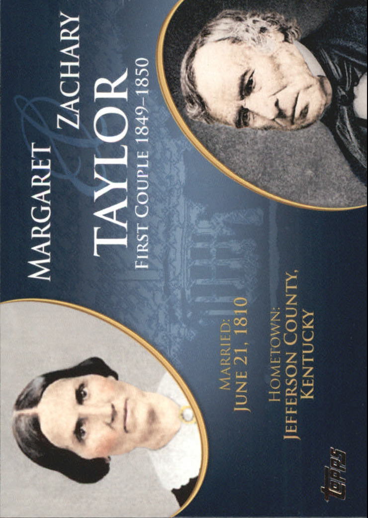 2008 Topps Update First Couples #FC12 Zachary Taylor/Margaret Taylor