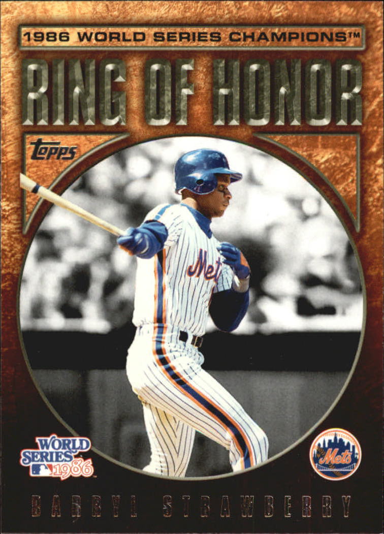 2008 Topps Update Ring of Honor 1986 New York Mets #DS Darryl Strawberry