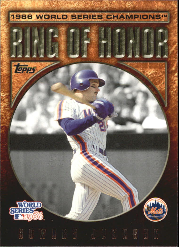 2008 Topps Update Ring of Honor 1986 New York Mets #HJ Howard Johnson