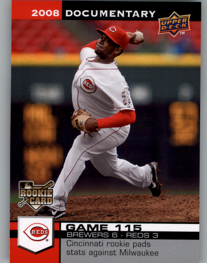 2008 Upper Deck Documentary #3384 Johnny Cueto RC