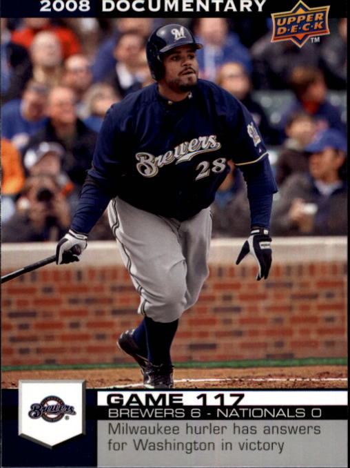 2008 Upper Deck Documentary #3497 Prince Fielder