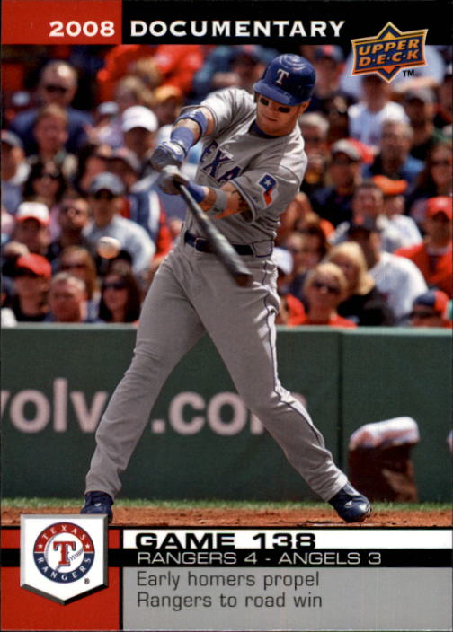 2008 Upper Deck Documentary #4163 Josh Hamilton