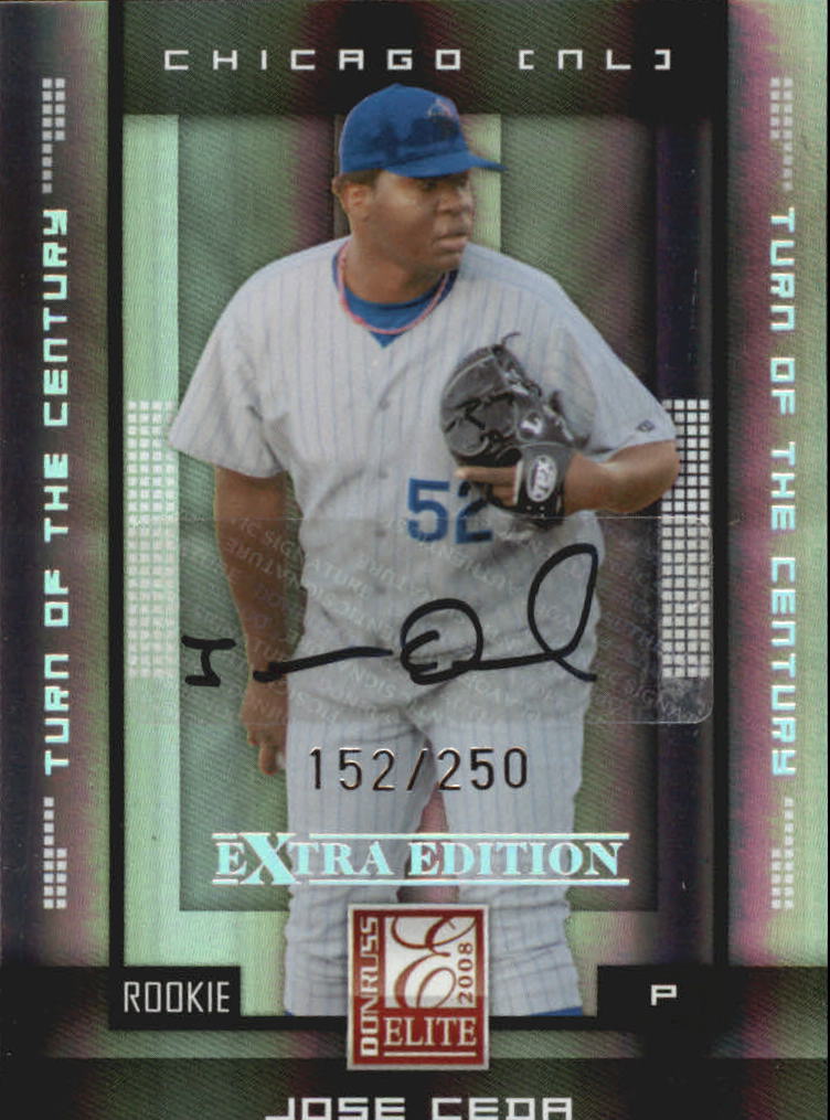 2008 Donruss Elite Extra Edition Signature Turn of the Century #134 Jose Ceda/250