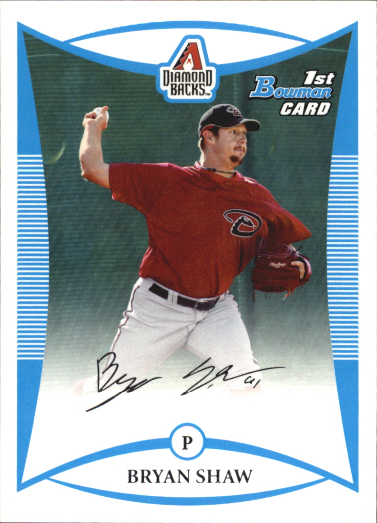 2008 Bowman Draft Prospects #BDPP44 Bryan Shaw DP