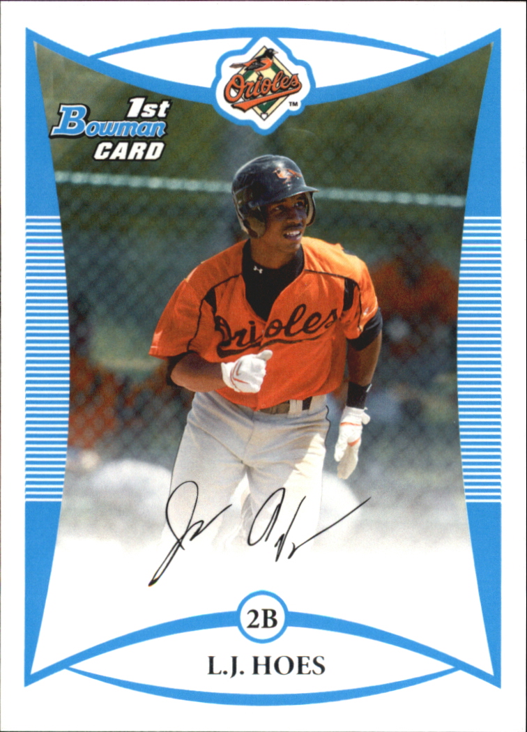  2013 Bowman #128 L.J. Hoes Orioles MLB Baseball Card