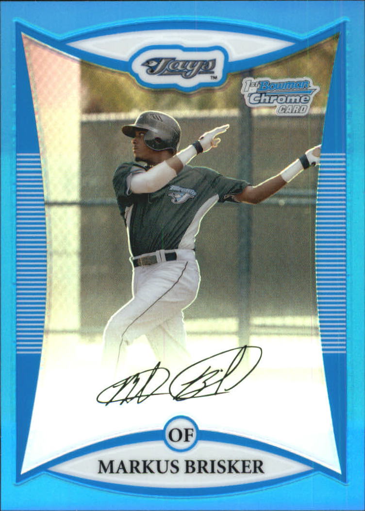 2008 Bowman Chrome Draft Prospects Blue Refractors #BDPP20 Markus Brisker DP