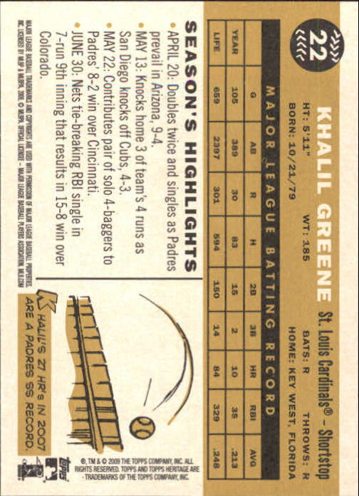 2009 Topps Heritage Baseball Card Pick (Base) 1-329 - Picture 41 of 500