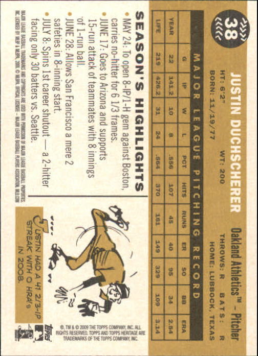 2009 Topps Heritage Baseball Card Pick (Base) 1-329 - Picture 69 of 500