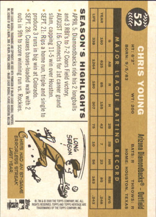2009 Topps Heritage Baseball Card Pick (Base) 1-329 - Picture 87 of 500