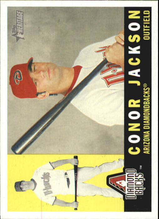2009 Topps Heritage #58a Conor Jackson/D'Backs