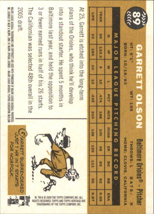 2009 Topps Heritage Baseball Card Pick (Base) 1-329 - Picture 141 of 500