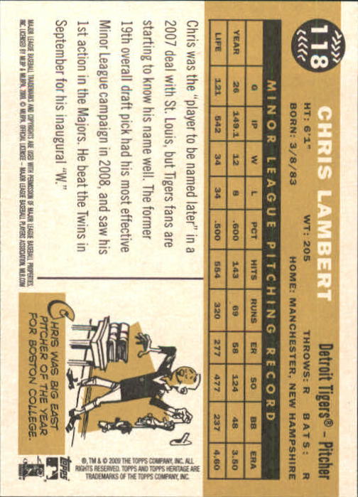 2009 Topps Heritage Baseball Card Pick (Base) 1-329 - Picture 193 of 500