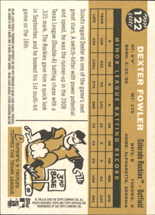 2009 Topps Heritage Baseball Card Pick (Base) 1-329 - Picture 201 of 500