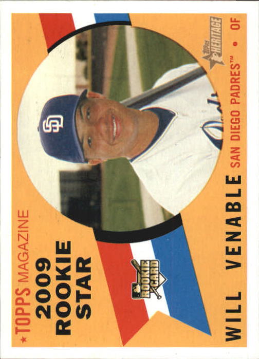 2009 Topps Heritage #123 Will Venable RC