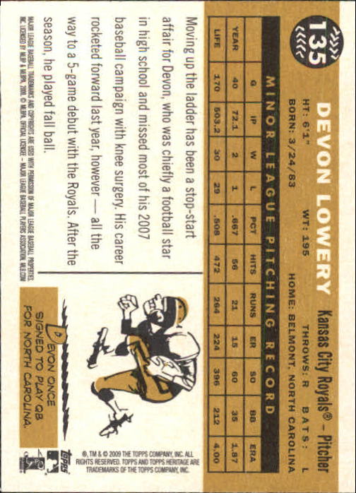 2009 Topps Heritage Baseball Card Pick (Base) 1-329 - Picture 217 of 500