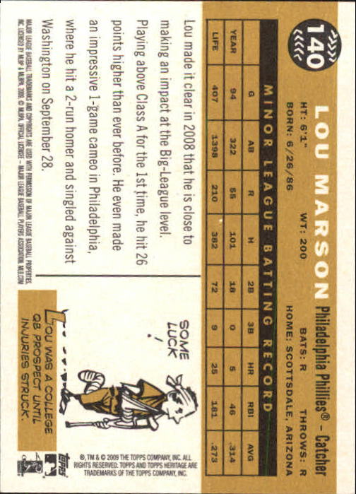2009 Topps Heritage Baseball Card Pick (Base) 1-329 - Picture 224 of 500