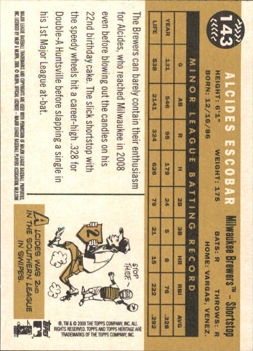 2009 Topps Heritage Baseball Card Pick (Base) 1-329 - Picture 228 of 500