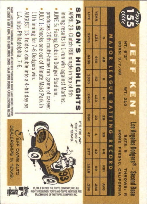 2009 Topps Heritage Baseball Card Pick (Base) 1-329 - Picture 246 of 500