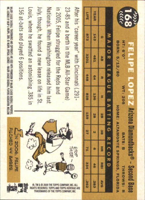 2009 Topps Heritage Baseball Card Pick (Base) 1-329 - Picture 268 of 500