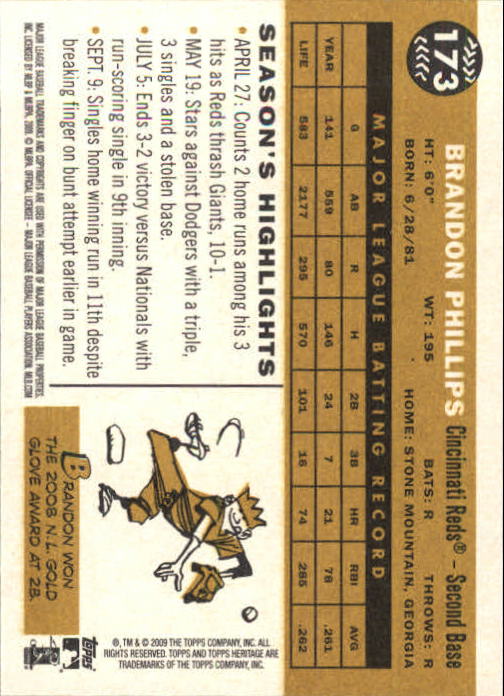 2009 Topps Heritage Baseball Card Pick (Base) 1-329 - Picture 278 of 500
