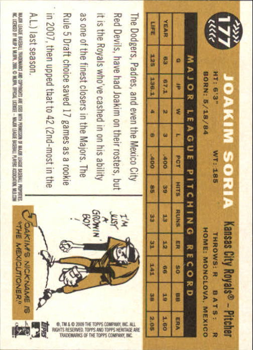 2009 Topps Heritage Baseball Card Pick (Base) 1-329 - Picture 284 of 500