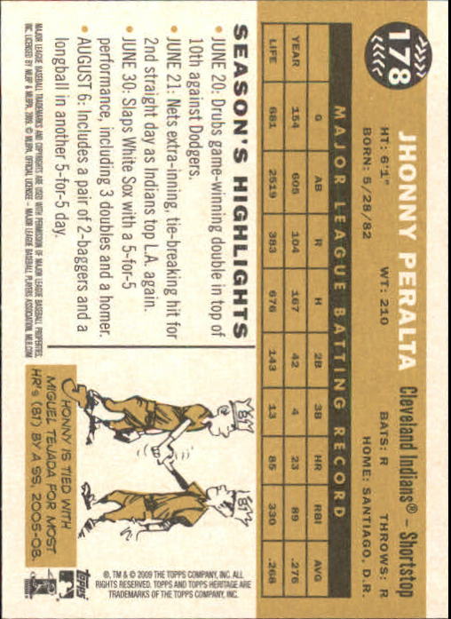 2009 Topps Heritage Baseball Card Pick (Base) 1-329 - Picture 286 of 500