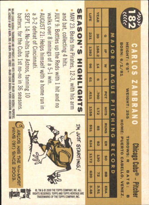 2009 Topps Heritage Baseball Card Pick (Base) 1-329 - Picture 292 of 500