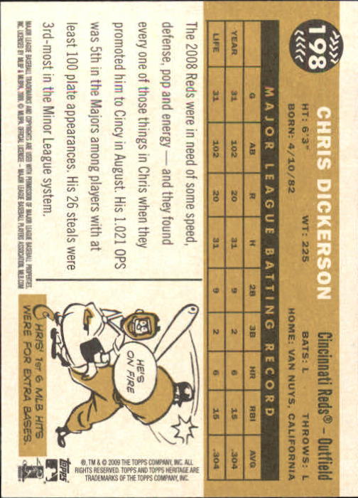2009 Topps Heritage Baseball Card Pick (Base) 1-329 - Picture 320 of 500