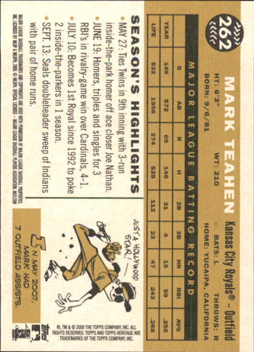 2009 Topps Heritage Baseball Card Pick (Base) 1-329 - Picture 396 of 500