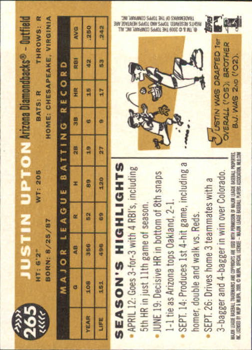 2009 Topps Heritage Baseball Card Pick (Base) 1-329 - Picture 402 of 500