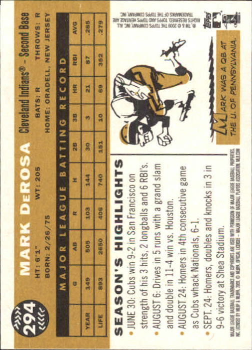 2009 Topps Heritage Baseball Card Pick (Base) 1-329 - Picture 454 of 500